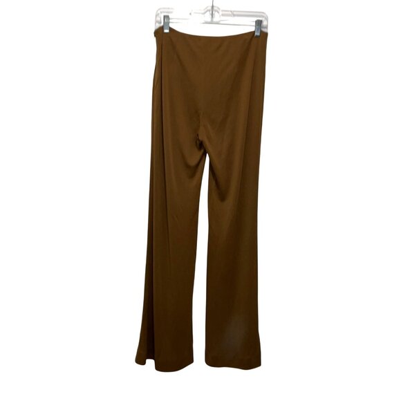 RALPH LAUREN PURPLE LABEL HIGH WAIST FLARED PANTS SIZE 8 TAN - Picture 5 of 11